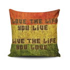 Husa de perna, JKRLNT-3, 43x43 cm, 50% Bumbac / 50% Poliester, Multicolor