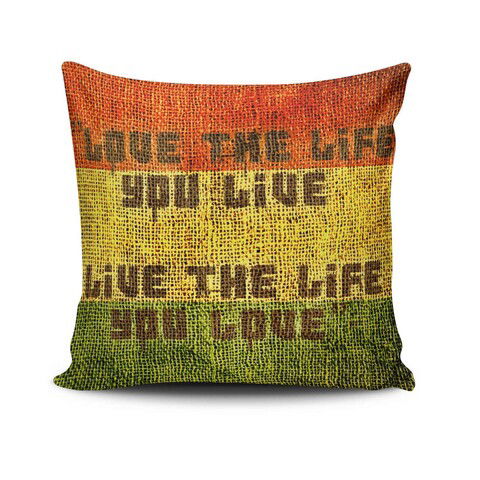 Husa de perna, JKRLNT-3, 43x43 cm, 50% Bumbac / 50% Poliester, Multicolor