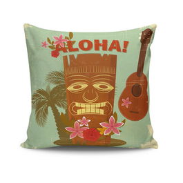 Husa de perna, KRLNTHW-4, 43x43 cm, 50% Bumbac / 50% Poliester, Multicolor