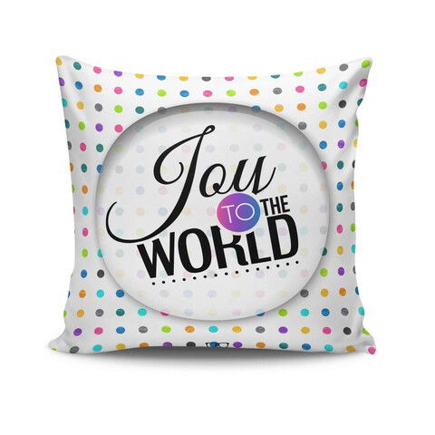 Husa de perna, NKRLNT-030, 43x43 cm, 50% Bumbac / 50% Poliester, Multicolor