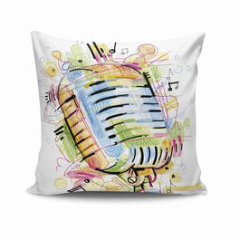 Husa de perna, NKRLNT-068, 43x43 cm, 50% Bumbac / 50% Poliester, Multicolor