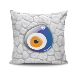 Husa de perna, NKRLNT-069, 43x43 cm, 50% Bumbac / 50% Poliester, Multicolor
