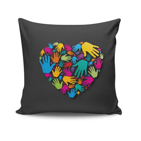 Husa de perna, NKRLNT-080, 43x43 cm, 50% Bumbac / 50% Poliester, Multicolor