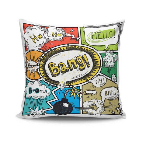 Husa de perna, NKRLNT-098, 43x43 cm, 50% Bumbac / 50% Poliester, Multicolor