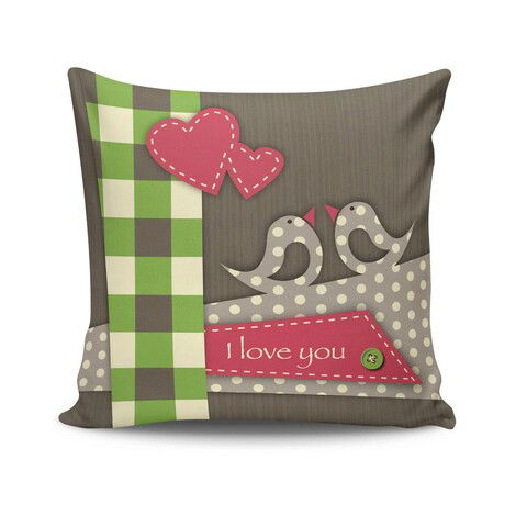 Husa de perna, NKRLNT-119, 43x43 cm, 50% Bumbac / 50% Poliester, Multicolor