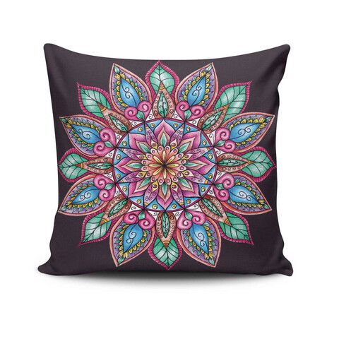 Husa de perna, MANDALA-14, 43x43 cm, 50% Bumbac / 50% Poliester, Multicolor