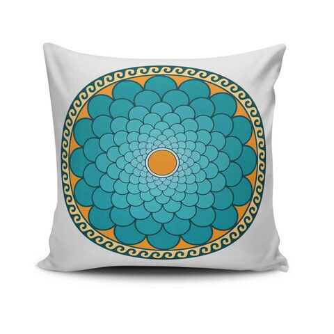 Husa de perna, MANDALA-16, 43x43 cm, 50% Bumbac / 50% Poliester, Multicolor