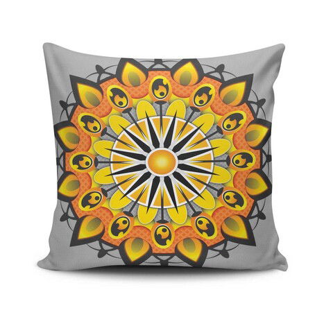 Husa de perna, MANDALA-22, 43x43 cm, 50% Bumbac / 50% Poliester, Multicolor