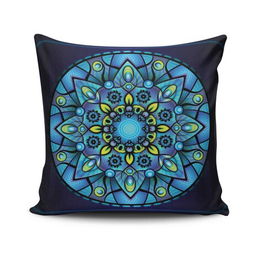 Husa de perna, MANDALA-23, 43x43 cm, 50% Bumbac / 50% Poliester, Multicolor