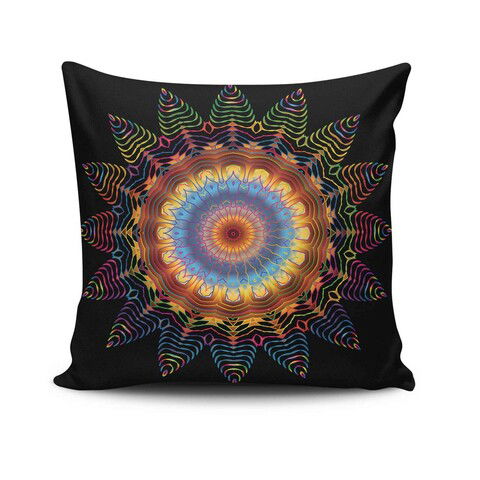 Husa de perna, MANDALA-32, 43x43 cm, 50% Bumbac / 50% Poliester, Multicolor