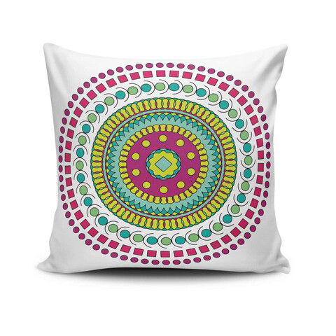 Husa de perna, MANDALA-38, 43x43 cm, 50% Bumbac / 50% Poliester, Multicolor