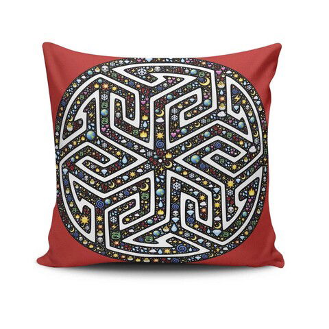 Husa de perna, MANDALA-40, 43x43 cm, 50% Bumbac / 50% Poliester, Multicolor