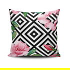 Perna decorativa, NKRLNT-201, 43x43 cm, 50% Bumbac / 50% Poliester, Multicolor