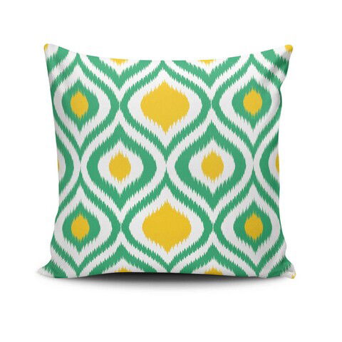 Perna decorativa, NKRLNT-209, 43x43 cm, 50% Bumbac / 50% Poliester, Multicolor