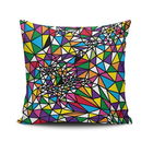 Perna decorativa, NKRLNT-213, 43x43 cm, 50% Bumbac / 50% Poliester, Multicolor