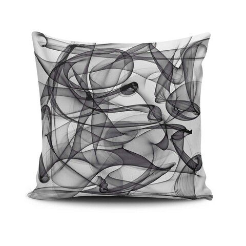 Perna decorativa, NKRLNT-218, 43x43 cm, 50% Bumbac / 50% Poliester, Multicolor