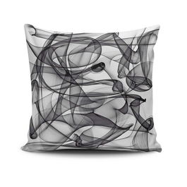 Perna decorativa, NKRLNT-218, 43x43 cm, 50% Bumbac / 50% Poliester, Multicolor