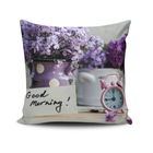 Perna decorativa, NKRLNT-222, 43x43 cm, 50% Bumbac / 50% Poliester, Multicolor