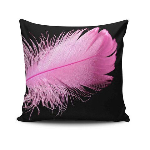 Perna decorativa, NKRLNT-223, 43x43 cm, 50% Bumbac / 50% Poliester, Multicolor