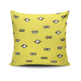 Perna decorativa, NKRLNT-237, 43x43 cm, 50% Bumbac / 50% Poliester, Multicolor