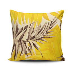 Perna decorativa, NKRLNT-240, 43x43 cm, 50% Bumbac / 50% Poliester, Multicolor