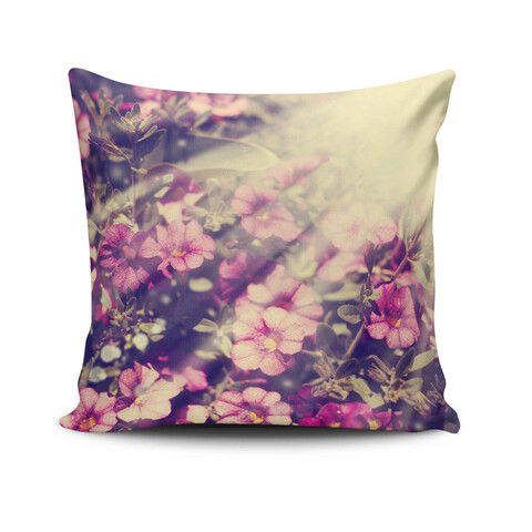 Perna decorativa, NKRLNT-253, 43x43 cm, 50% Bumbac / 50% Poliester, Multicolor