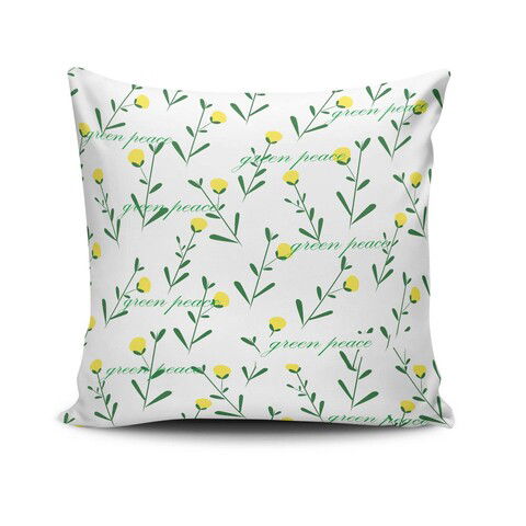 Perna decorativa, NKRLNT-260, 43x43 cm, 50% Bumbac / 50% Poliester, Multicolor