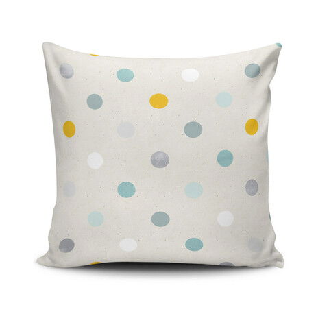 Perna decorativa, NKRLNT-273, 43x43 cm, 50% Bumbac / 50% Poliester, Multicolor