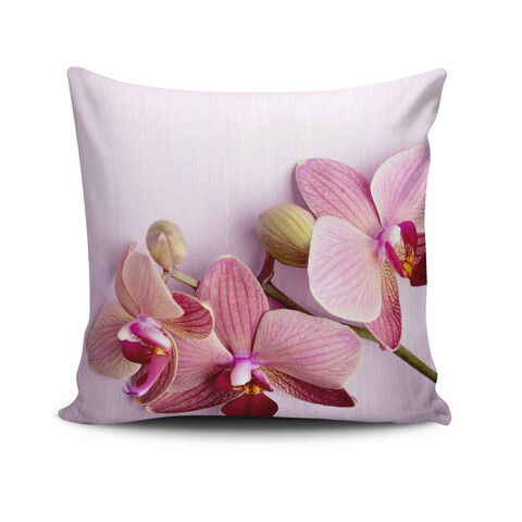 Perna decorativa, NKRLNT-274, 43x43 cm, 50% Bumbac / 50% Poliester, Multicolor