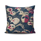 Perna decorativa, NKRLNT-281, 43x43 cm, 50% Bumbac / 50% Poliester, Multicolor