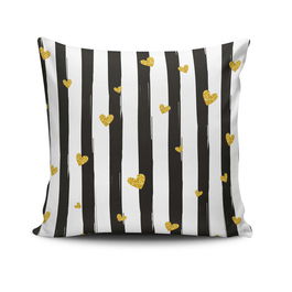 Perna decorativa, NKRLNT-295, 43x43 cm, 50% Bumbac / 50% Poliester, Multicolor