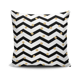 Perna decorativa, NKRLNT-300, 43x43 cm, 50% Bumbac / 50% Poliester, Multicolor