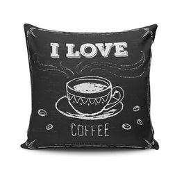 Perna decorativa, NKRLNT-313, 43x43 cm, 50% Bumbac / 50% Poliester, Multicolor