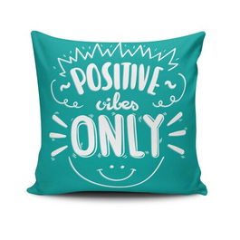 Perna decorativa, NKRLNT-322, 43x43 cm, 50% Bumbac / 50% Poliester, Multicolor