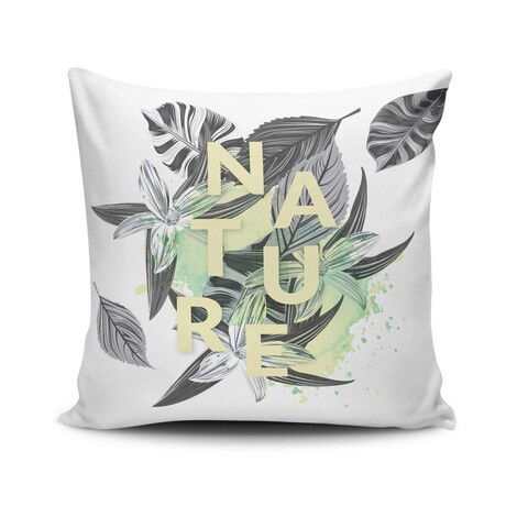 Perna decorativa, NKRLNT-327, 43x43 cm, 50% Bumbac / 50% Poliester, Multicolor