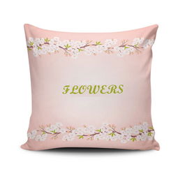 Perna decorativa, NKRLNT-334, 43x43 cm, 50% Bumbac / 50% Poliester, Multicolor