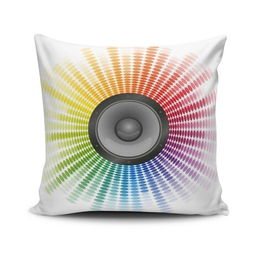 Perna decorativa, NKRLNT-368, 43x43 cm, 50% Bumbac / 50% Poliester, Multicolor