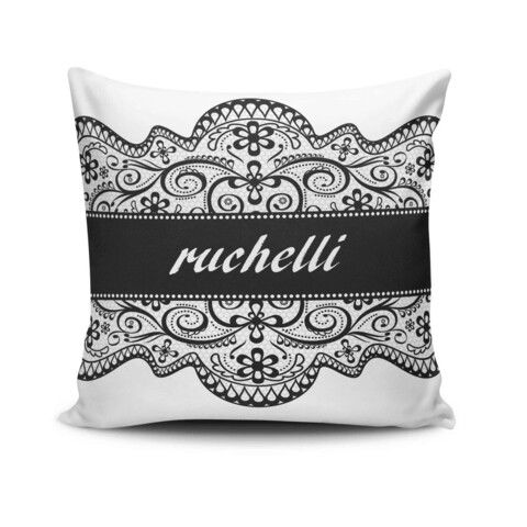 Perna decorativa, NKRLNT-371, 43x43 cm, 50% Bumbac / 50% Poliester, Multicolor