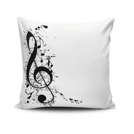 Perna decorativa, NKRLNT-373, 43x43 cm, 50% Bumbac / 50% Poliester, Multicolor