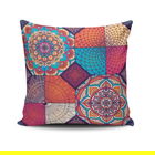 Perna decorativa, NKRLNT-374, 43x43 cm, 50% Bumbac / 50% Poliester, Multicolor
