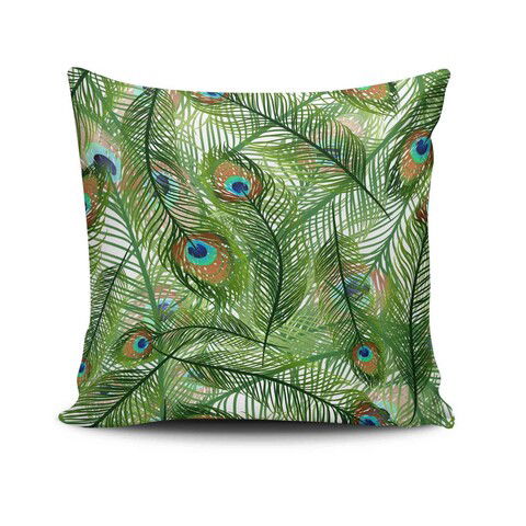 Perna decorativa, NKRLNT-381, 43x43 cm, 50% Bumbac / 50% Poliester, Multicolor