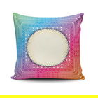Perna decorativa, NKRLNT-382, 43x43 cm, 50% Bumbac / 50% Poliester, Multicolor