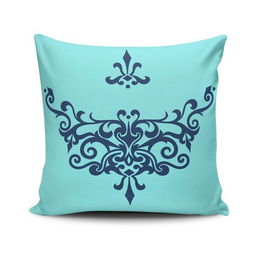 Perna decorativa, NKRLNT-384, 43x43 cm, 50% Bumbac / 50% Poliester, Multicolor