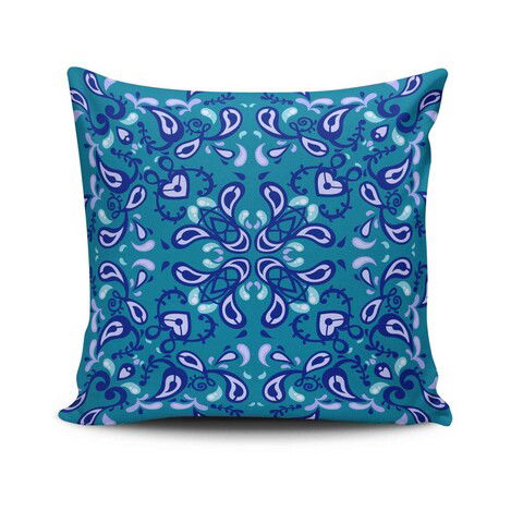 Perna decorativa, NKRLNT-385, 43x43 cm, 50% Bumbac / 50% Poliester, Multicolor