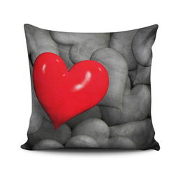 Perna decorativa, NKRLNT-399, 43x43 cm, 50% Bumbac / 50% Poliester, Multicolor