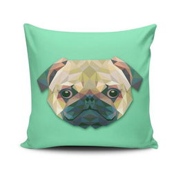 Perna decorativa, NKRLNT-408, 43x43 cm, 50% Bumbac / 50% Poliester, Multicolor