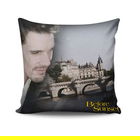 Perna decorativa, BSKRLNT-2, 43x43 cm, 50% Bumbac / 50% Poliester, Multicolor