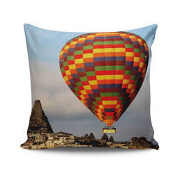 Perna decorativa, KPDKRLNT-3, 43x43 cm, 50% Bumbac / 50% Poliester, Multicolor