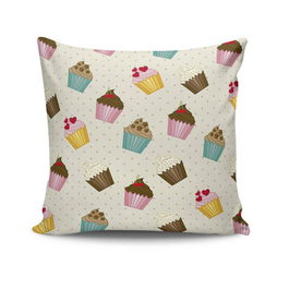 Perna decorativa, NKRLNT-009, 43x43 cm, 50% Bumbac / 50% Poliester, Multicolor