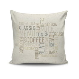 Perna decorativa, NKRLNT-006, 43x43 cm, 50% Bumbac / 50% Poliester, Multicolor